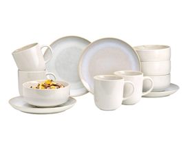 12-teiliges Frühstücksset "Laredo" aus Steinzeug