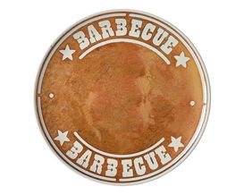 Grillteller "Rusty", flach, rund, ca. 32 cm Durchmesser