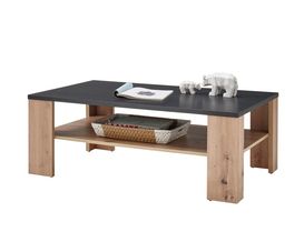 Couchtisch "Siggi" zweifarbig, mit Ablagefläche