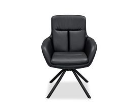 Armlehnstuhl "Sterling", schwarz, drehbar