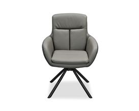 Armlehnstuhl "Sterling", grau, drehbar