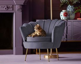 Sessel "Kalkutta" in Samtoptik