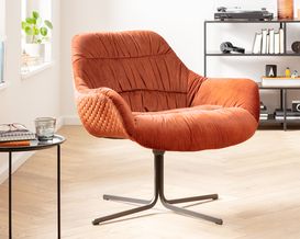 Drehsessel leger "Kiew" Samt rostrot