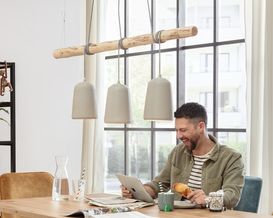 Hängeleuchte "Kreuzau" Keramik/Beton