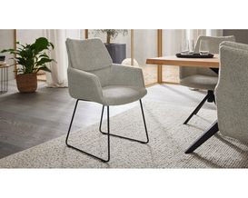 Interliving Armlehnstuhl 5118, Boucle, Grau/Beige