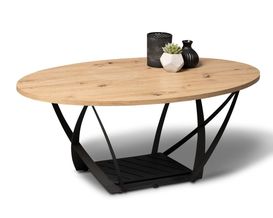 Couchtisch "Meads", Eiche und Metall