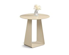 Beistelltisch "Milano 1", ca. 45x38 cm, Metall creme