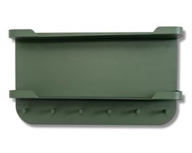 Wandgarderobe "Münster", 6 Haken, 2 Ablagen