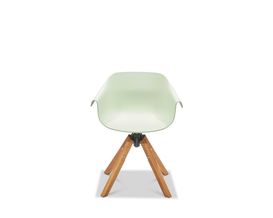 Musterring Armlehnstuhl "MR-GS01 Stockholm", mit Teak-Gestell, grün