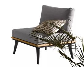 Einzelsessel "Serra" mit Teakholzrahmen