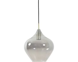 Trendhopper Pendelleuchte "Rolf", bronze/Rauchglas