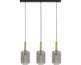 Trendhopper Pendelleuchte "Loki", 3-flammig, Rauchglas