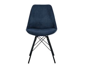 Esszimmerstuhl "Albufera" Wind anthrazit/Metallbeine schwarz