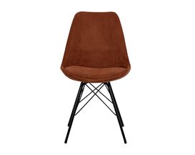 Esszimmerstuhl "Albufera" Wind Kupfer/Metallbeine schwarz