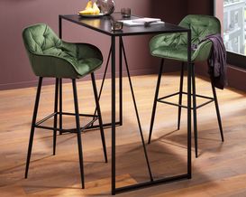 Barhocker "Achtrup" Samt grün