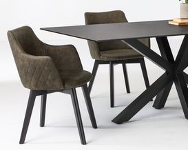 Armlehnstuhl "Abbendorf" olivgrün