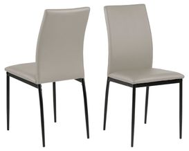 Esszimmerstuhl "Angelburg", Kunstleder taupe