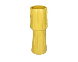 Trendhopper Vase, Steinware, gelb, ca. 27 cm