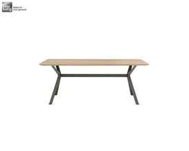 Interliving Esstisch 5115 Eiche astig, Metallgestell