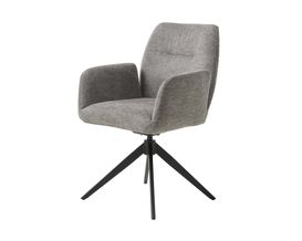 Trendhopper Armlehnstuhl "Rodi", kipp- und drehbar, grau