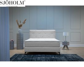 Boxspringbett Sjöholm mit Kopfteil Stigö, ca. 180x200 cm