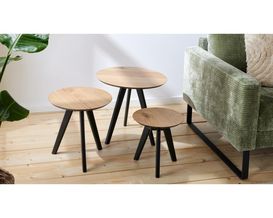 Roomio Couchtisch-Set No. 2002, Eiche/Mangoholz