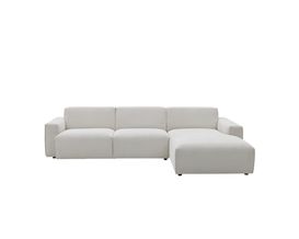 Roomio Wohnlandschaft 4100, Feincord weiß