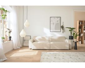 Roomio 3-Sitzer No. 4100, Feincord weiß