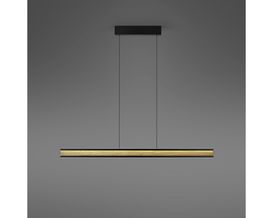 LED-Pendelleuchte "Heloise", Spaltholz/Metall, höhenverstellbar