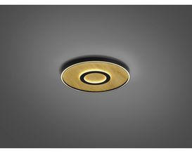 LED-Deckenleuchte "Heloise", Metall/Spaltholz