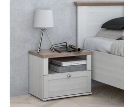 Nachtkommode "Fernanda" im Landhausstil, mit Schublade