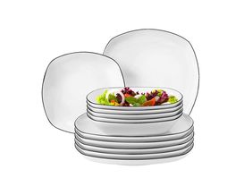 12-teiliges Tafelservice "Lido"