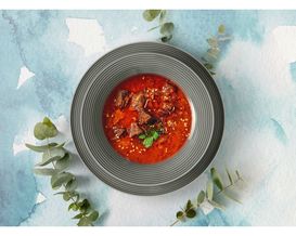 Suppenteller "Beat", ca. 22,5 cm, grau