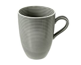 Becher mit Henkel "Beat", ca. 350 ml, grau