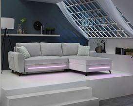 Wohnlandschaft Jango rechts & links montierbar mit RGB-Beleuchtung