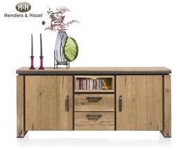 Sideboard "Farmland"  Henders & HazelEiche/Metall,  LED-Beleuchtung