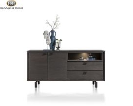 Sideboard "Livada" Henders & Hazel Wildeichen Furnier grau