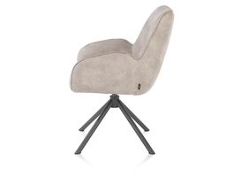 Henders & Hazel Armlehnstuhl "Riley", drehbar, kieselfarben