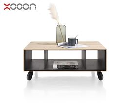 XOOON Couchtisch "Elements" mit Nischen und Rollen