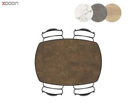 XOOON Tresentisch "Masura" in Rost