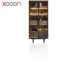 XOOON Vitrine "Modali", natur, mit LED-Beleuchtung