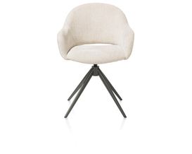 XOOON Armlehnstuhl "Finn", drehbar, creme