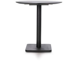 Coco Maison runder Bistrotisch Marble-Look Onyx/Schwarz