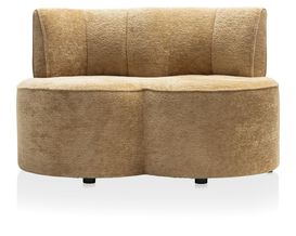 Coco Maison Sofa "Roan", 2-Sitzer, Gelb