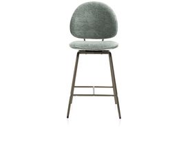 Coco Maison Tresenstuhl "Kjel", Grün/Champagner