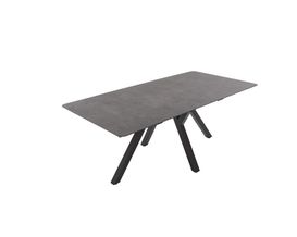 Esstisch "Perth", Marble, Metall schwarz