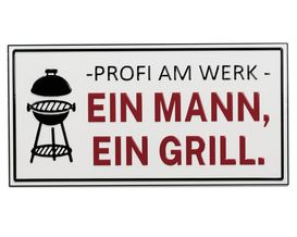 Schild "Ein Mann", ca. 45x23 cm, Metall
