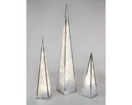 Deko-Pyramide mit Licht, ca. 60 cm hoch