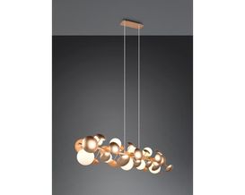 Pendelleuchte "Bubble", Metall goldfarben