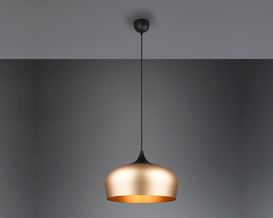 Pendelleuchte "Chiron" Aluminium/Messing matt